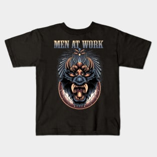 WORK AT THE MEN BAND Kids T-Shirt